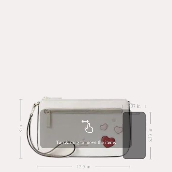 Valentines Day Capsule Convertible Heart Wristlet NWT Kate Spade - Picture 4 of 8